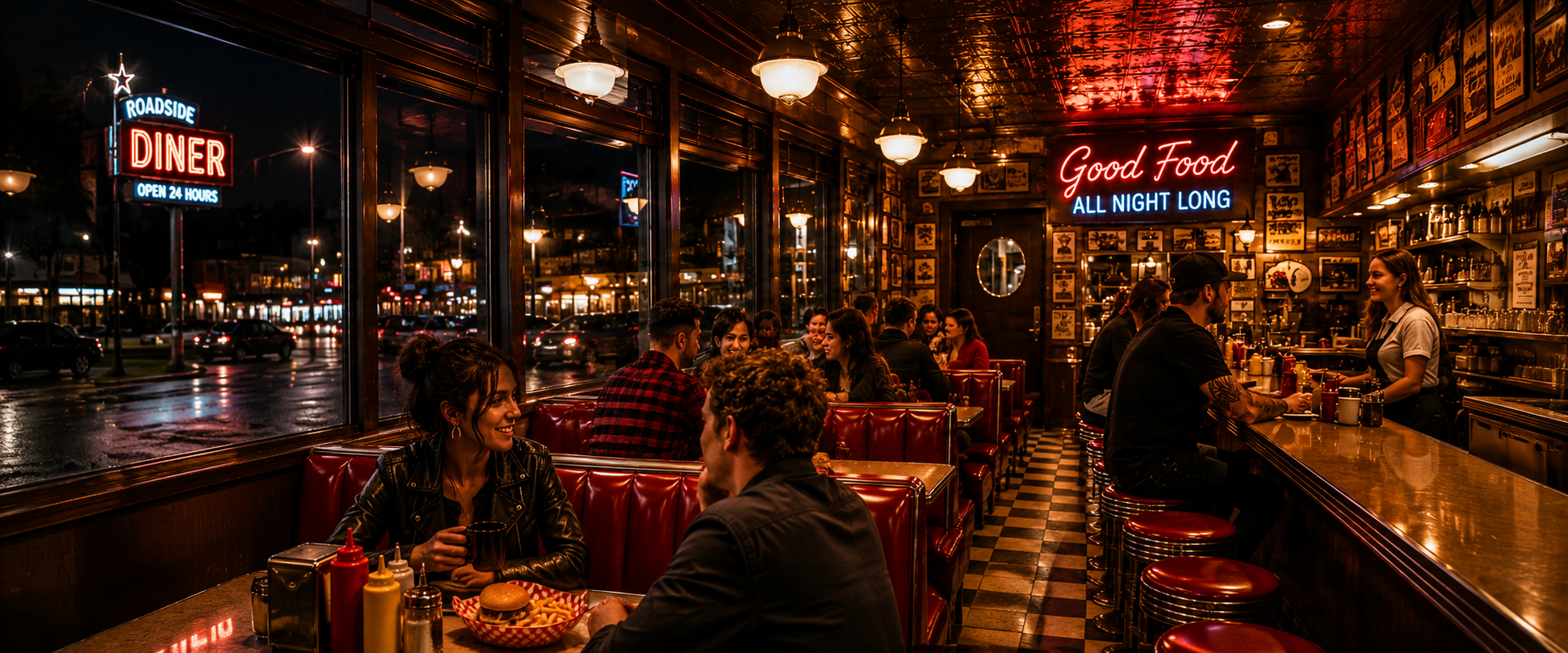 On the Road diner website preview