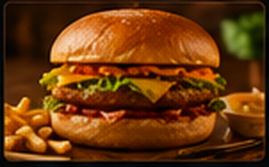 Fried chicken burger