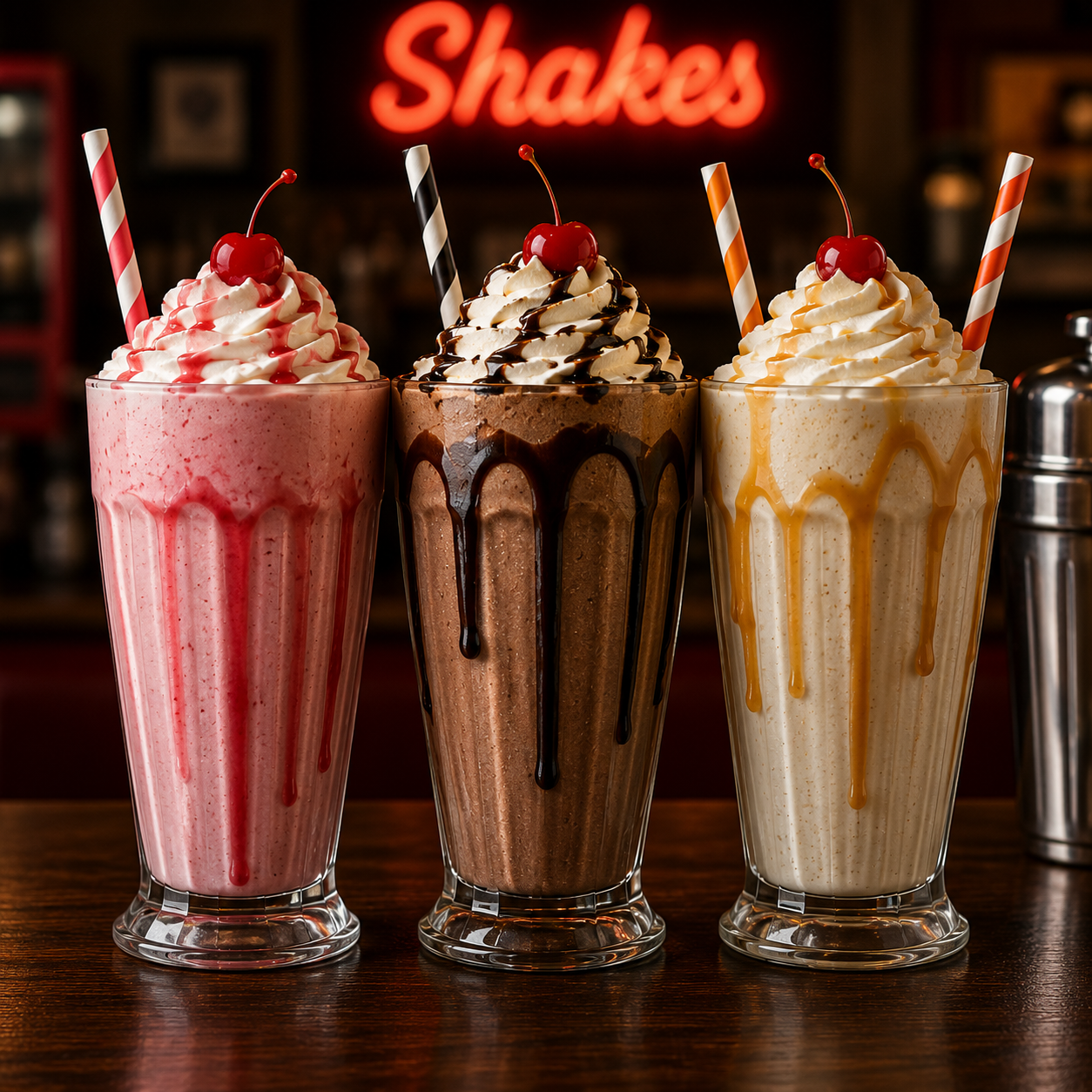 Diner shakes and desserts
