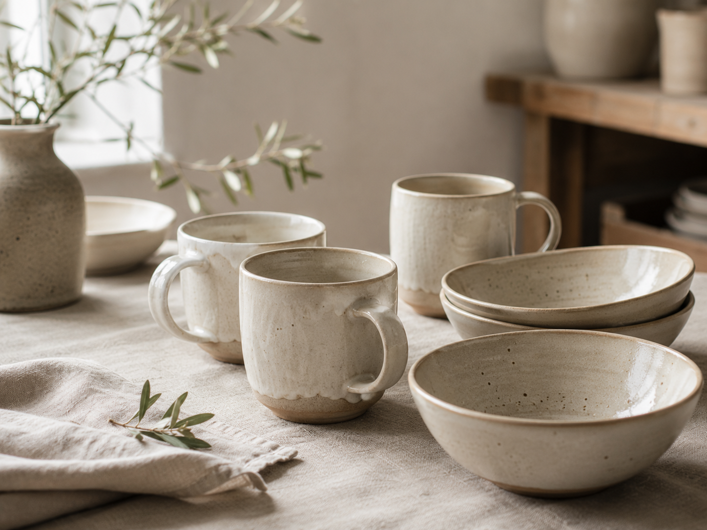 Morning collection mugs and bowls