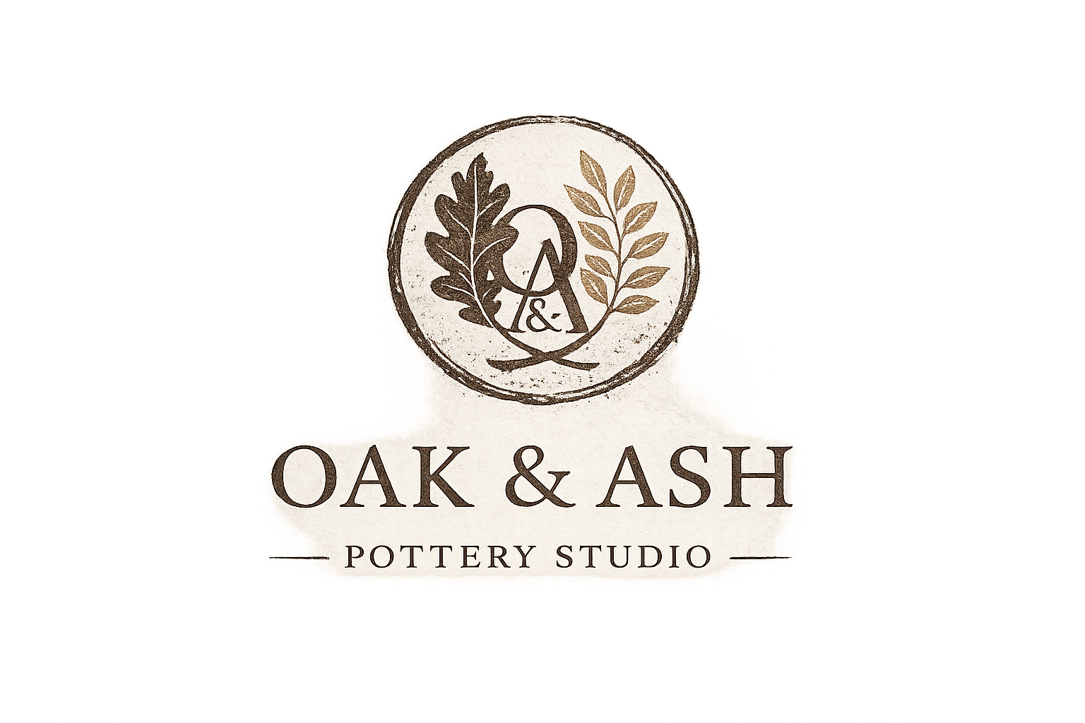 Ash & Oak Pottery logo
