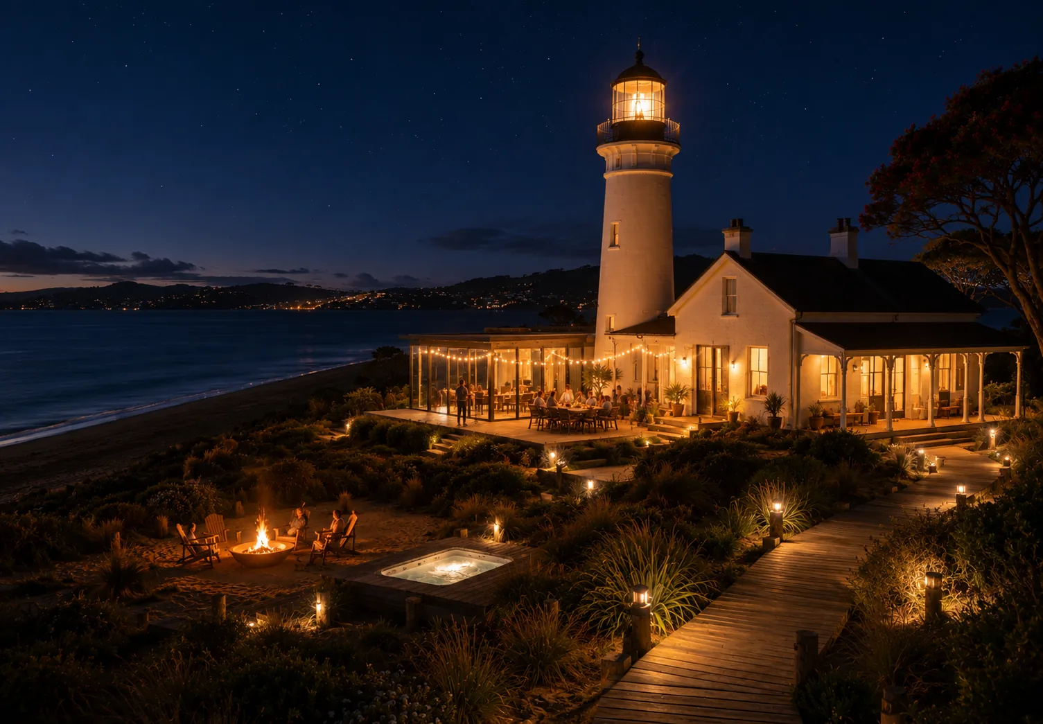 Coastal Retreat exterior on cliff