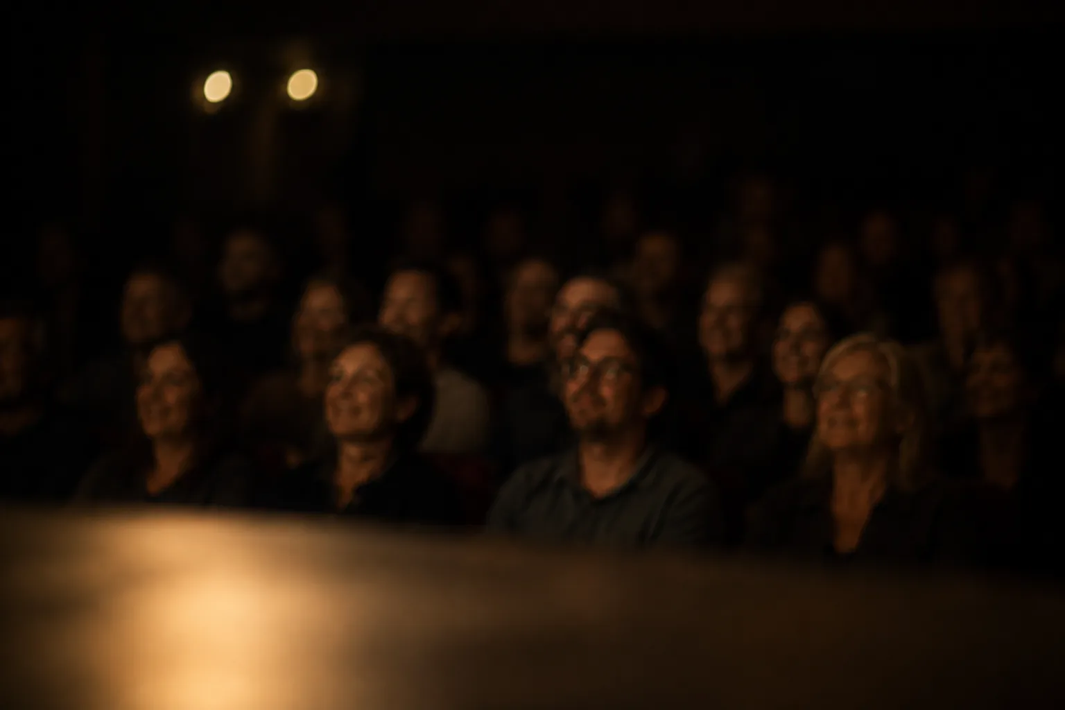 Audience seated at Clementine Street Theatre